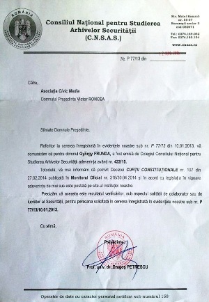 Gyorgy-Frunda-CNSAS-Securitatea
