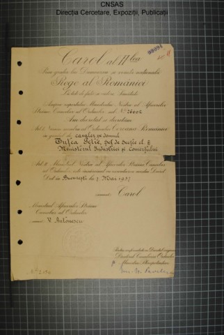 p.015-dosar-Petre-Tutea.diploma-Coroana-României-în-grad-de-cavaler.7.mai_.1937.regele-Carol-al-II-lea