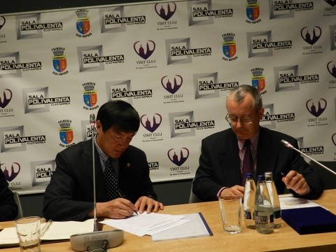 Parteneriat sportiv între DJST Cluj şi provincia Shandong