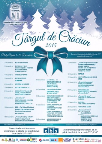 Cel mai frumos din ţară! Târgul de Crăciun de la Cluj-Napoca se deschide în 1 Decembrie