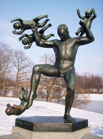 statua-bambini-frogner-park-oslo-norvegia