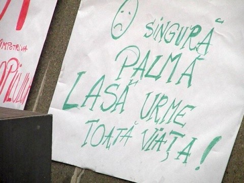 protest impotriva violentei cluj1