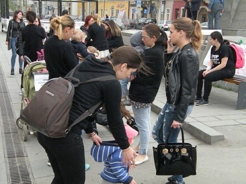 protest impotriva violentei cluj3