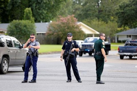 Police-officers-block-off-a-road-after-a-shooting-of-police-in-Baton-Rouge
