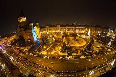 10.000 de clujeni au jucat Hora Unirii, de 24 ianuarie. Cea mai mare Horă a Unirii din istoria României la Cluj (Video)