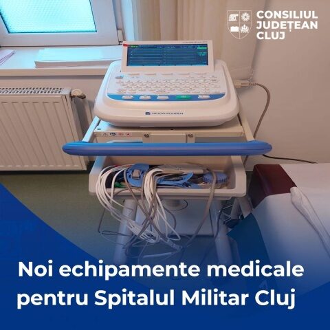 Consiliul Județean Cluj a dotat cu noi echipamente medicale Spitalul Militar Cluj