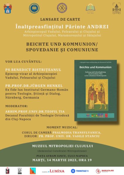 Eveniment editorial la Muzeul Mitropoliei Clujului. Lansare de carte: IPS Andrei, Beichte und Kommunion (Spovedanie și comuniune)