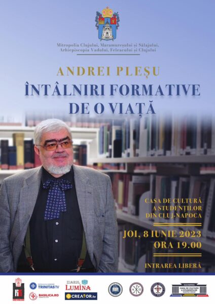 Scriitorul Andrei Pleșu conferențiază la Cluj-Napoca. Este invitatul Arhiepiscopiei Clujului
