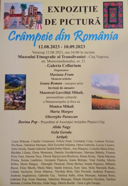 „Crâmpeie din România” la Muzeul Etnografic al Transilvaniei