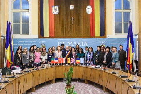 Profesori din străinătate, în vizită la Primăria Cluj-Napoca