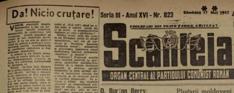 Întoarcerea la bolşevism! Naţionaliştii creştini interzişi azi în spiritul anului 1947. Restitutio: Nici o diferenţă faţă de limbajul Scânteii din 1947, condusă de Saul Brukner-Brucan