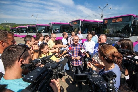 Alte 10 autobuze noi au intrat în circulaţie la Cluj-Napoca