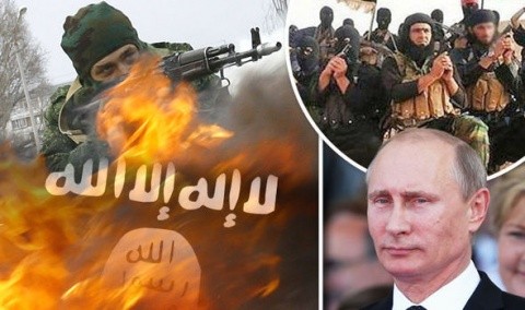 Statul Islamic e în colaps. Putin va trimite 150.000 soldaţi ruşi să cucerească Raqqa. Teroriştii ISIS fug din calea Moscovei (Video)