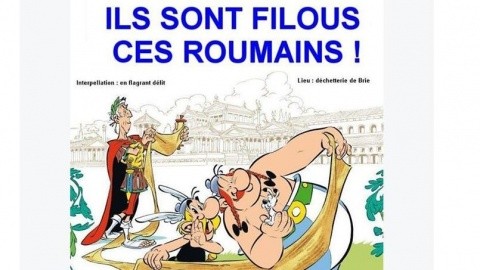Jandarmeria franceză face parodie pe Facebook: Sunt nişte găinari românii ăştia