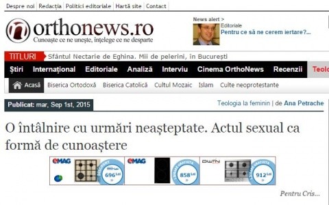 Veste bună înainte de Crăciun: site-ul catolic diversionist Orthonews și-a încetat activitatea!