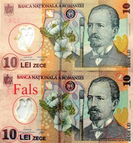 Bani falşi la Cluj-Napoca. Atenție la bancnotele de 10 și 100 de lei!