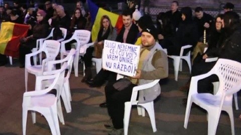 Unioniştii s-au adunat la Palatul Cotroceni: Vrem un pact naţional privind reîntregirea cu Rep. Moldova