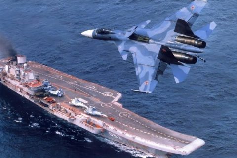 Navele ruse din Marea Mediterană au ajuns în largul coastelor siriene. Portavionul Kuznețov bombardează ținte ISIS