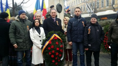 PRU Cluj a celebrat Ziua Unirii Principatelor. Un omagiu pentru unitatea românilor la statuia lui Cuza