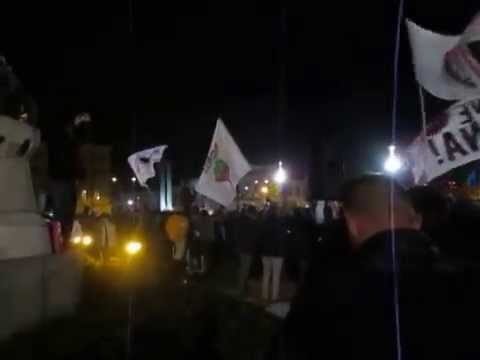 Zeci de persoane au protestat la Cluj împotriva guvernului