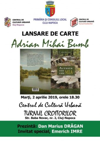 Lansare de carte: Poetul clujean Adrian Mihai Bumb
