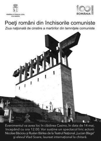 Spectacol liric „Poeţi români din temniţele comuniste” la Cluj-Napoca, cu ocazia Zilei Naționale de cinstire a martirilor din temniţele comuniste