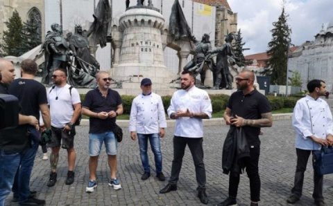 Bucătarii din Cluj -Napoca au protestat