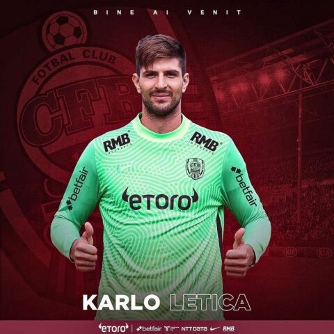 CFR 1907 Cluj a anunţat transferul portarului croat Karlo Letica