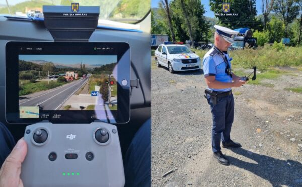 Vitezomani prinși cu drona la Cluj-Napoca de polițiști