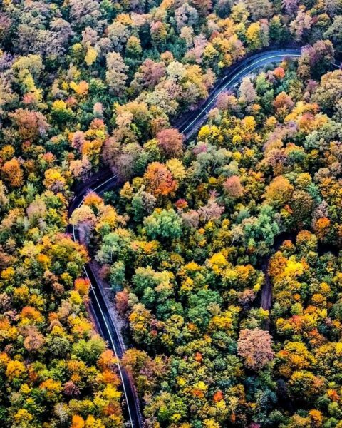 Imagini suberbe. Drumul Măguri Răcătău – Mărișel, văzut din dronă. Imagini puse de șeful CJ Cluj, Alin Tișe