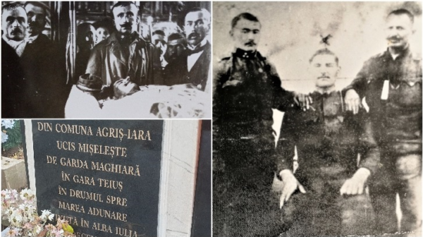 „Stegarul Marii Unirii” sau „martirul Marii Uniri” din 1918, Ioan Arion, ucis de Garda Maghiară comemorat în cadrul unui ceremonial din gara Teiuş (Video)