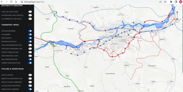 Locuitorii Zonei Metropolitane Cluj pot afla informații utile cu ajutorul hărții interactive