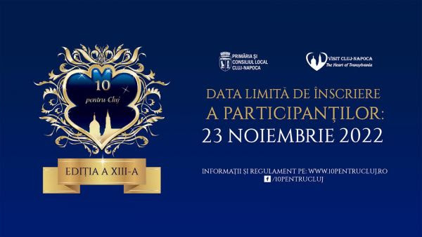 Se prelungește perioada de înscriere pentru Gala de Excelență ”10 pentru Cluj”