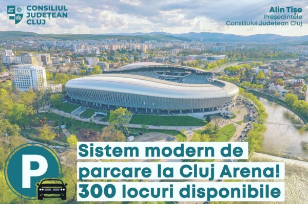 CJ Cluj a achiziționat un sistem modern de parcare la Cluj Arena, înlocuindu-l pe cel din 2011 ￼