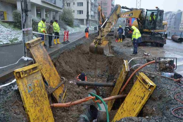 Dragalina, prima stradă din cele 100 din Cluj-Napoca unde au început lucrările de reabilitare a rețelei de apă