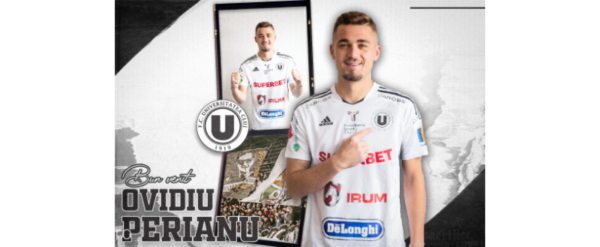 Echipa de fotbal Universitatea Cluj l-a transferat pe mijlocaşul defensiv Ovidiu Perianu