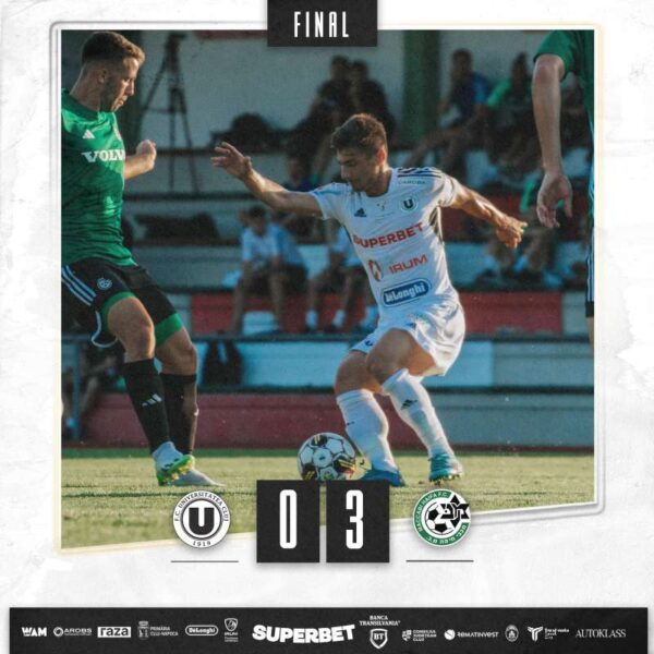 Universitatea Cluj a fost învinsă de campioana Israelului, Maccabi Haifa, cu scorul de 3-0. Ciuca bătăilor