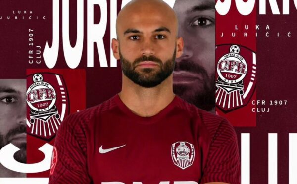 CFR Cluj și-a tras un atacant. „Bine ai venit, Luka Juričić!”
