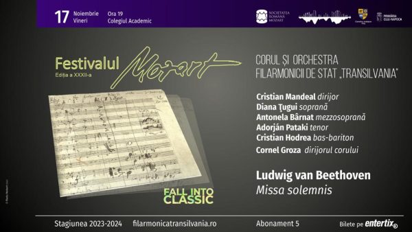 Concert vocal-simfonic, Ludwig van Beethoven – Missa solemnis la Filarmonica de Stat „Transilvania”