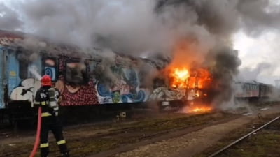incendiu, duminică dimineaţă, în gara din Cluj Napoca.