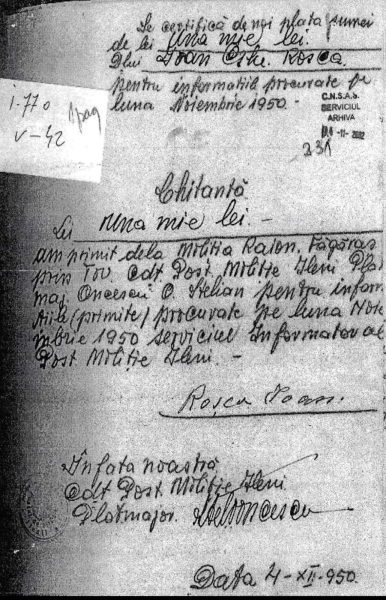 Cât costa un suflet de iudă? 1000 lei lunar! Atât încasa un informator al Miliției din zona Făgărașului