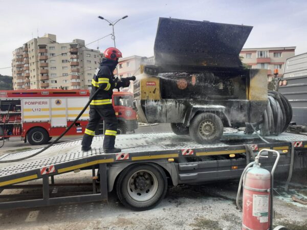 Incendiu lângă o benzinărie din Grigorescu