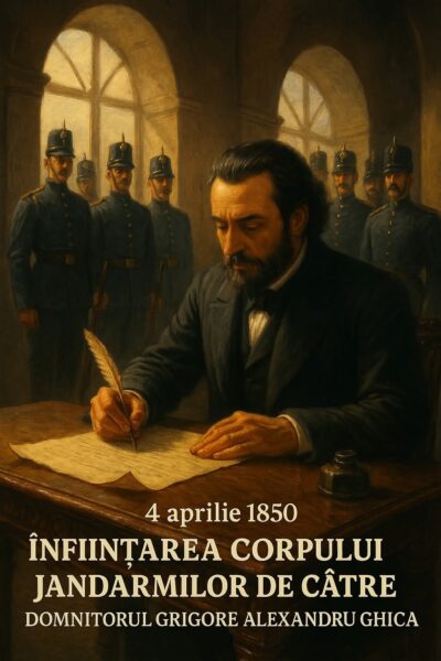 4 aprilie 1850 – Ziua în care a fost pus temeiul ordinii în România