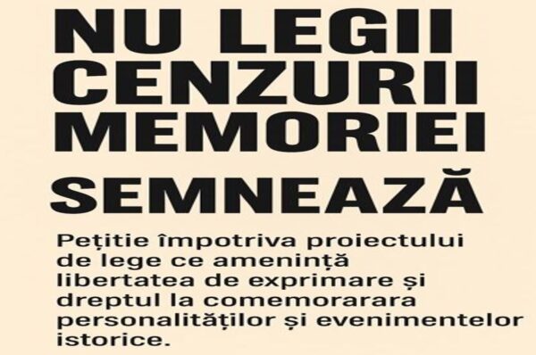 Petiție online: NU LEGIFERAȚI CENZURA! 