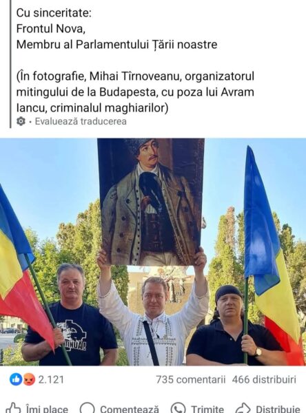 Mihai Târnoveanu: Avram Iancu nu a fost un criminal, este un erou al națiunii române!