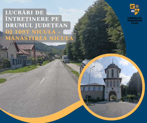 Lucrări de întreținere pe drumul județean Nicula – Mănăstirea Nicula. Pelerinii ajung mai ușor la hram