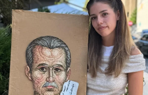 Icoana Sf. Ilie Lăcătușu de la Catedrala Națională, realizată de strănepoata sa, absolventă de Arte Frumoase
