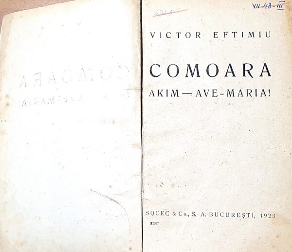 Expoziția inedită de carte (online) “Vasile Savel și Victor Eftimiu în Biblioteca ”O. Goga” de la Muzeul Ciucea