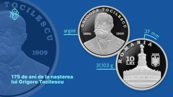 Arheologul Grigore Tocilescu, omagiat de BNR printr-o monedă aniversară la 175 de ani de la naștere