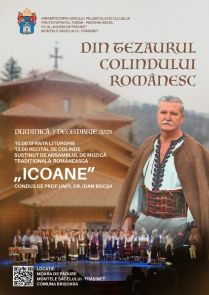 „Din tezaurul colindului românesc” – Ansamblul „Icoane”, la Moara de Pădure